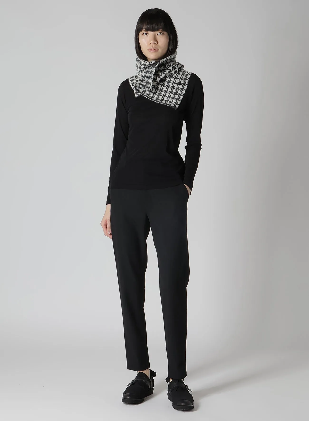HOUNDSTOOTH L NECK WARMER sold by Yohji Yamamoto product image thumbnail 2