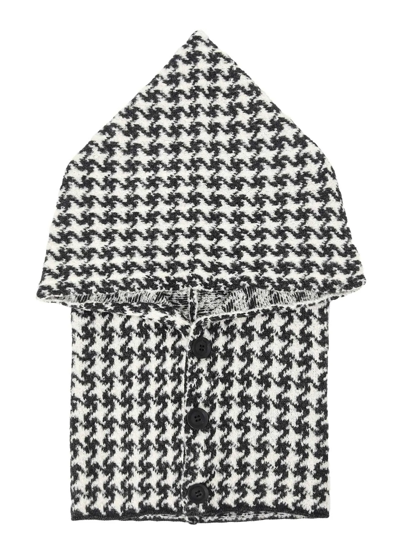 HOUNDSTOOTH L BALACLAVA sold by Yohji Yamamoto product image thumbnail 2