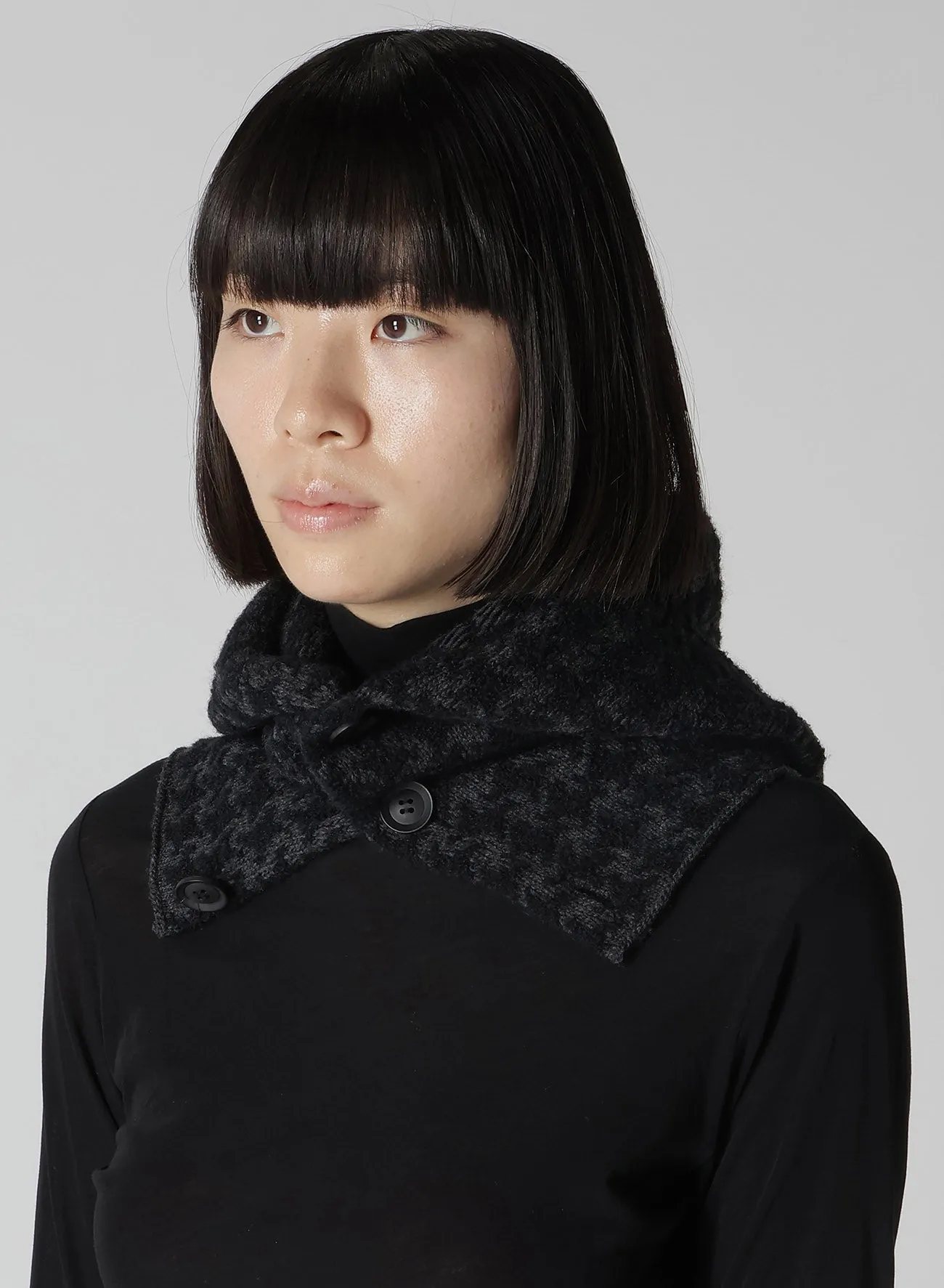 HOUNDSTOOTH L BALACLAVA sold by Yohji Yamamoto product image thumbnail 3