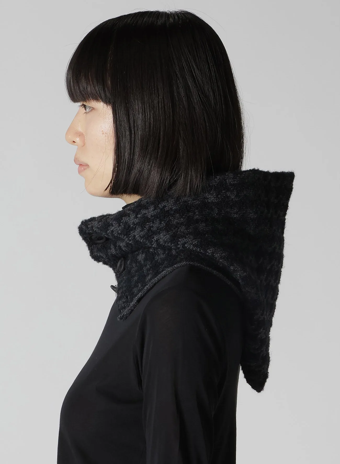 HOUNDSTOOTH L BALACLAVA sold by Yohji Yamamoto product image thumbnail 4