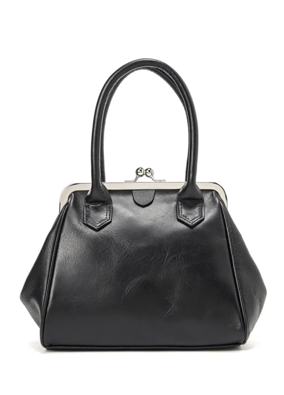 MATTE SMOOTH×SHRINK COMBI CLASP BAG sold by Yohji Yamamoto