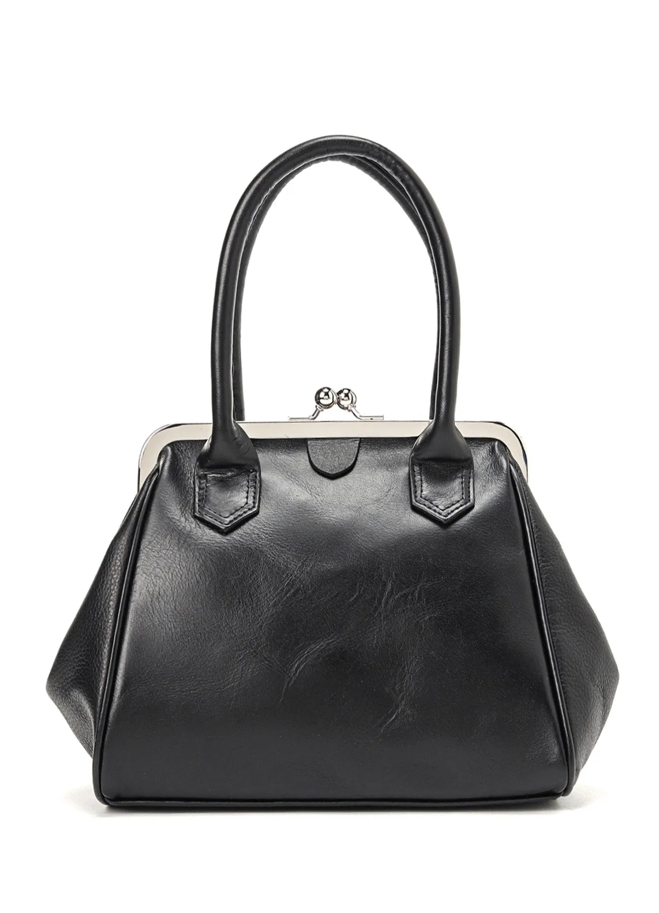 MATTE SMOOTH×SHRINK COMBI CLASP BAG sold by Yohji Yamamoto