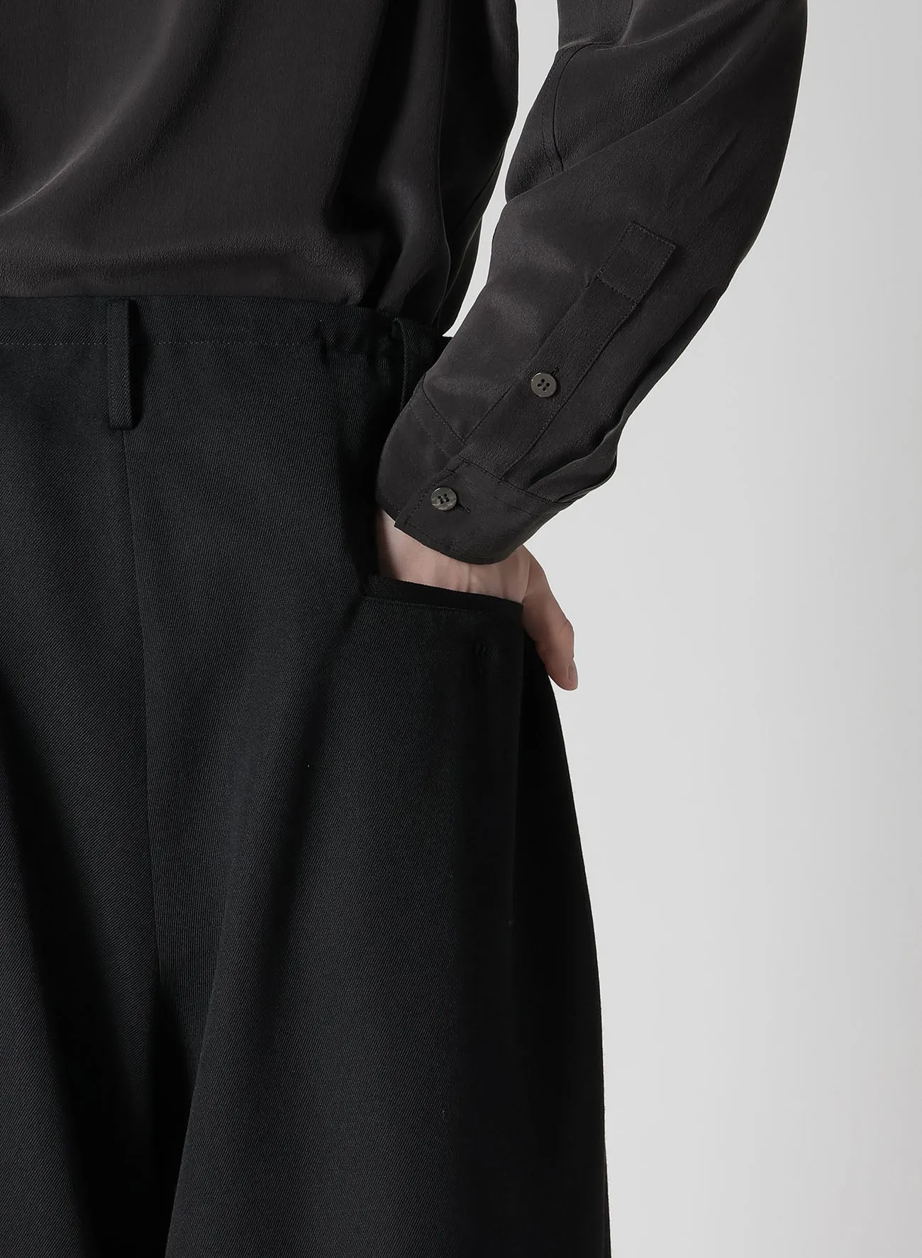 ARMY GABARDINE WASTE STRING PANTS sold by Yohji Yamamoto product image thumbnail 5