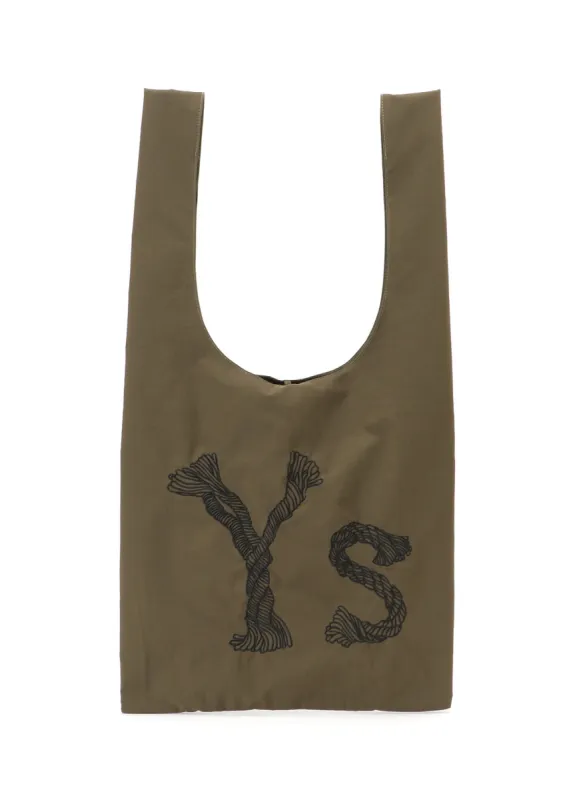 Y's EMBROIDERY TAFFETA PACKABLE TOTE BAG sold by Yohji Yamamoto