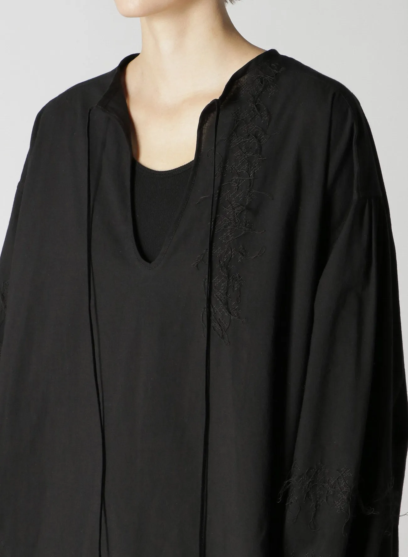 POWDER SNOW WASH COTTON TUNIC DRESS sold by Yohji Yamamoto product image thumbnail 5