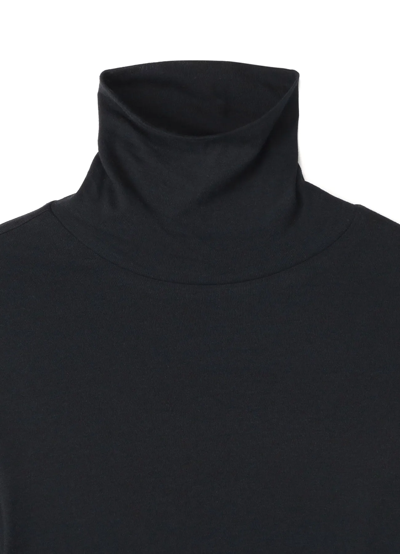 60/- COTTON SOFT RIB JERSEY HIGH NECK LONG SLEEVE SHIRT sold by Yohji Yamamoto product image thumbnail 4