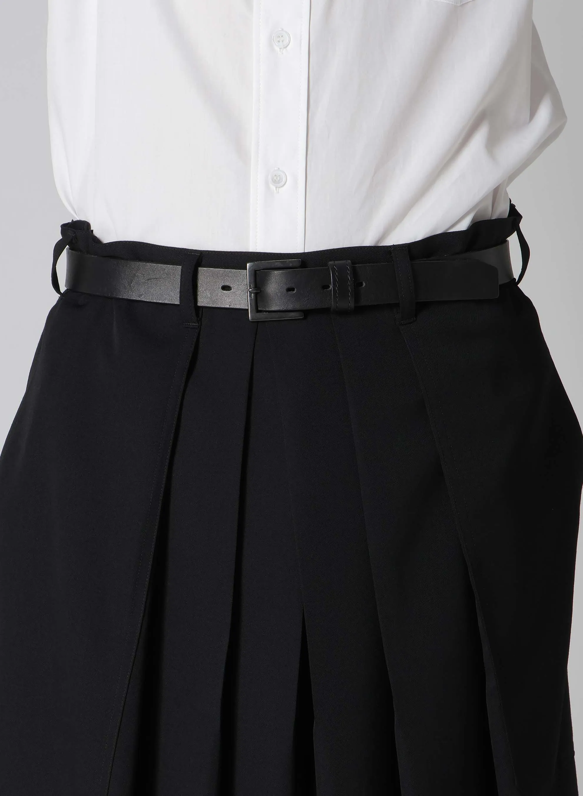 WOOL GABARDINE STANDARD HAKAMA PANTS sold by Yohji Yamamoto product image thumbnail 3