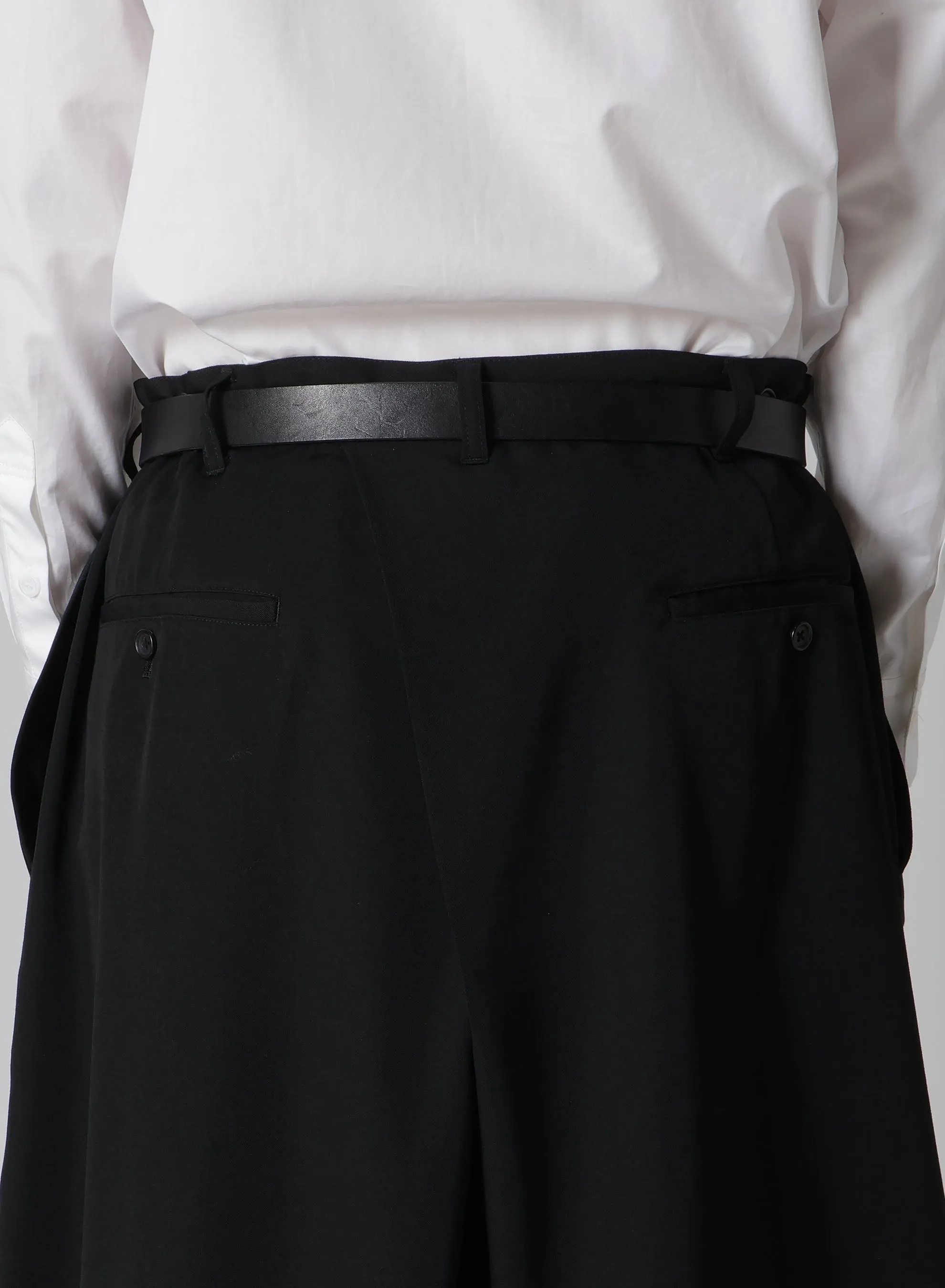 WOOL GABARDINE STANDARD HAKAMA PANTS sold by Yohji Yamamoto product image thumbnail 4