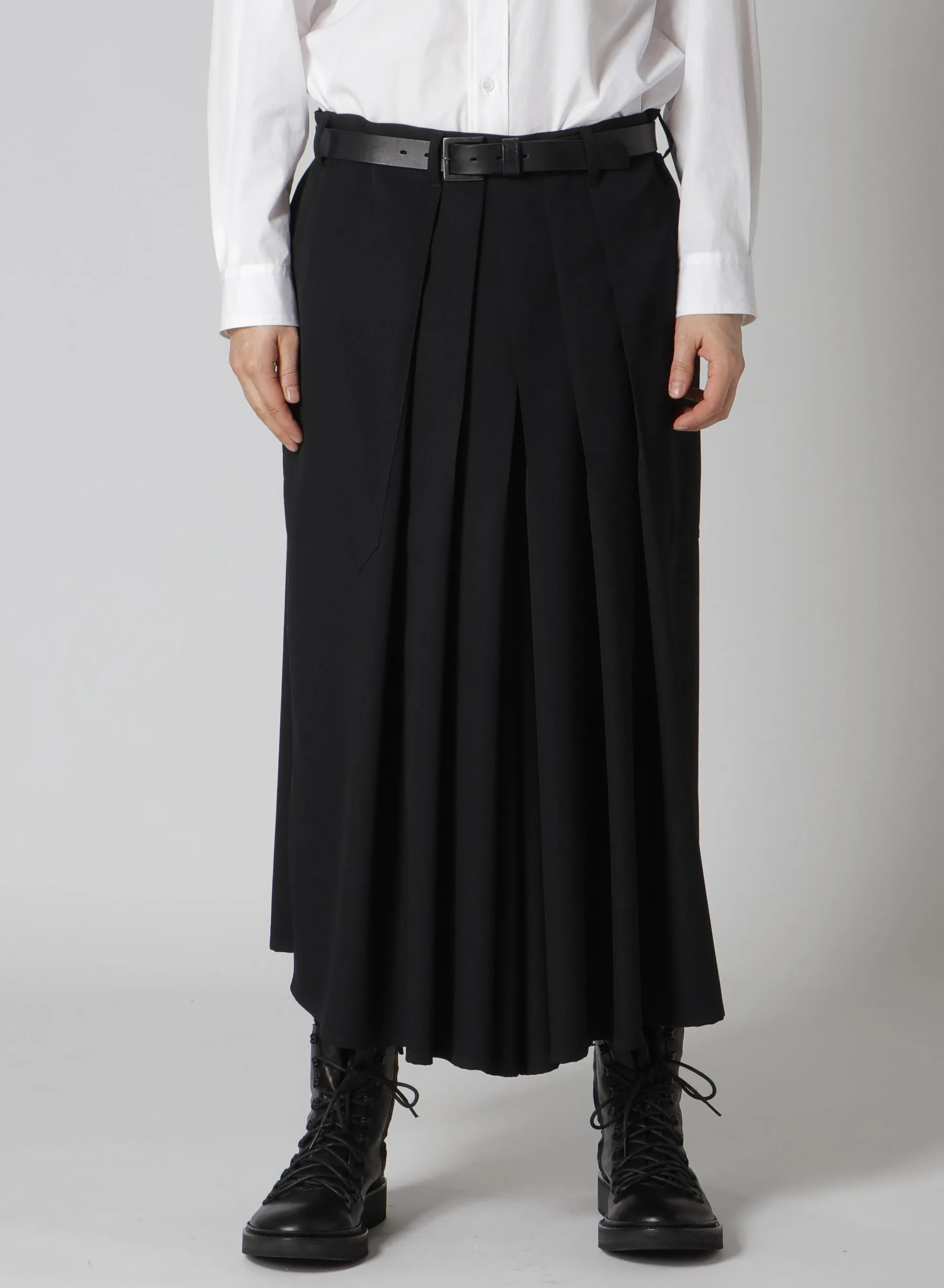 WOOL GABARDINE STANDARD HAKAMA PANTS sold by Yohji Yamamoto product image thumbnail 2