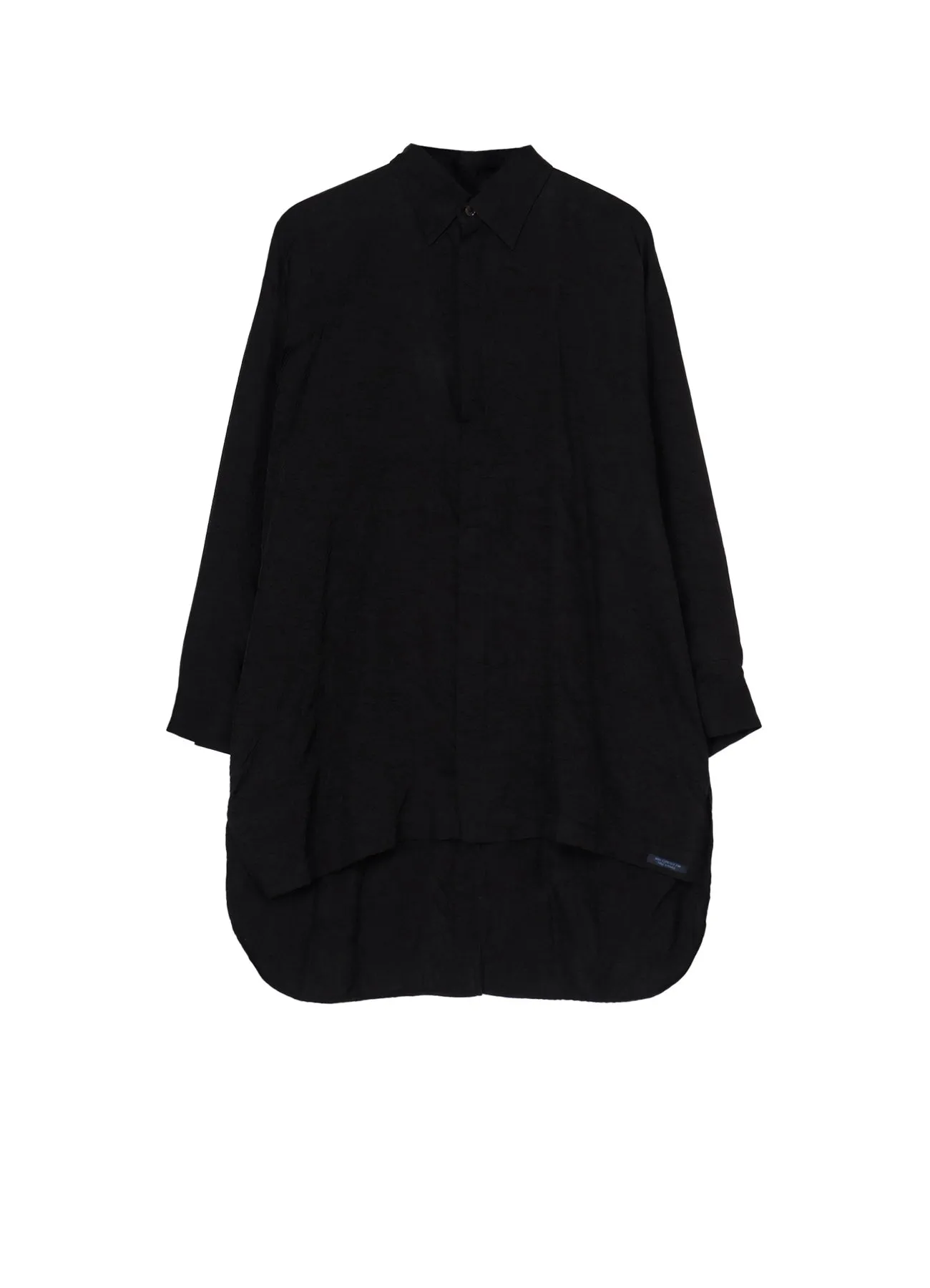 Cu WRINKLED TWILL R-DOUBLE PLACKET BLOUSE sold by Yohji Yamamoto
