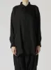 Cu WRINKLED TWILL R-DOUBLE PLACKET BLOUSE sold by Yohji Yamamoto