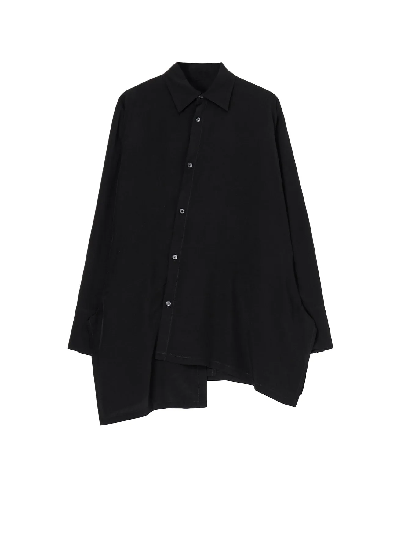 SPUN RY CLOTH R-ASYMMETRIC FLARE BLOUSE sold by Yohji Yamamoto