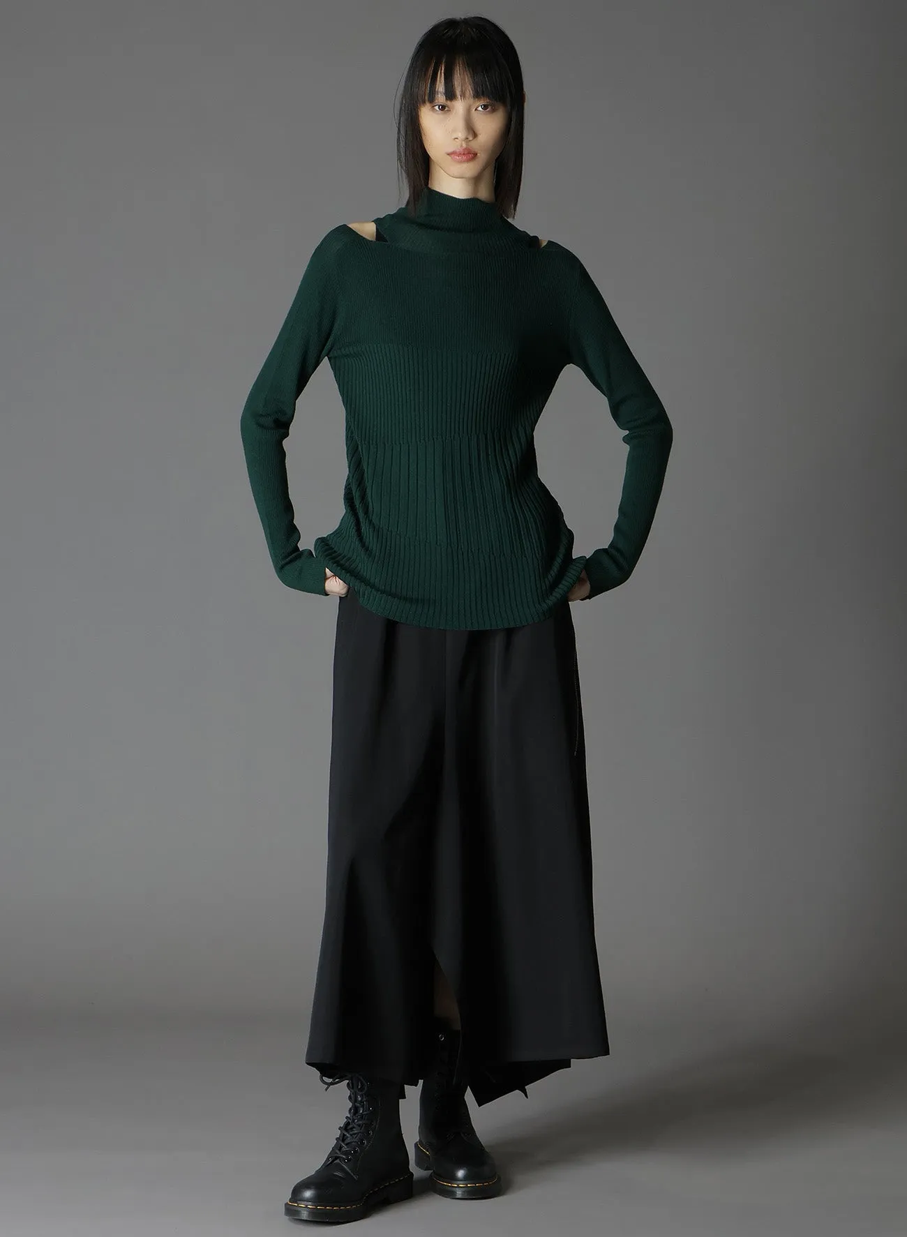 MERINO WOOL DESIGN TURTLENECK KNIT sold by Yohji Yamamoto product image thumbnail 2