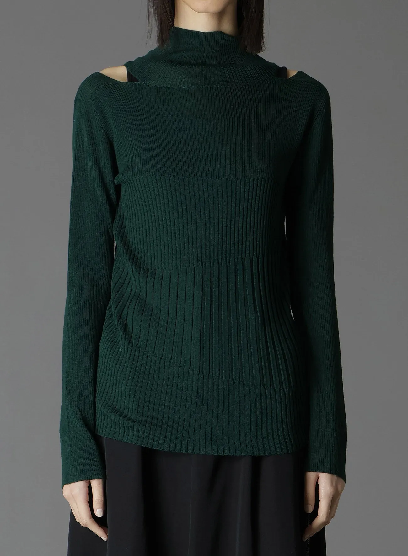 MERINO WOOL DESIGN TURTLENECK KNIT sold by Yohji Yamamoto product image thumbnail 3