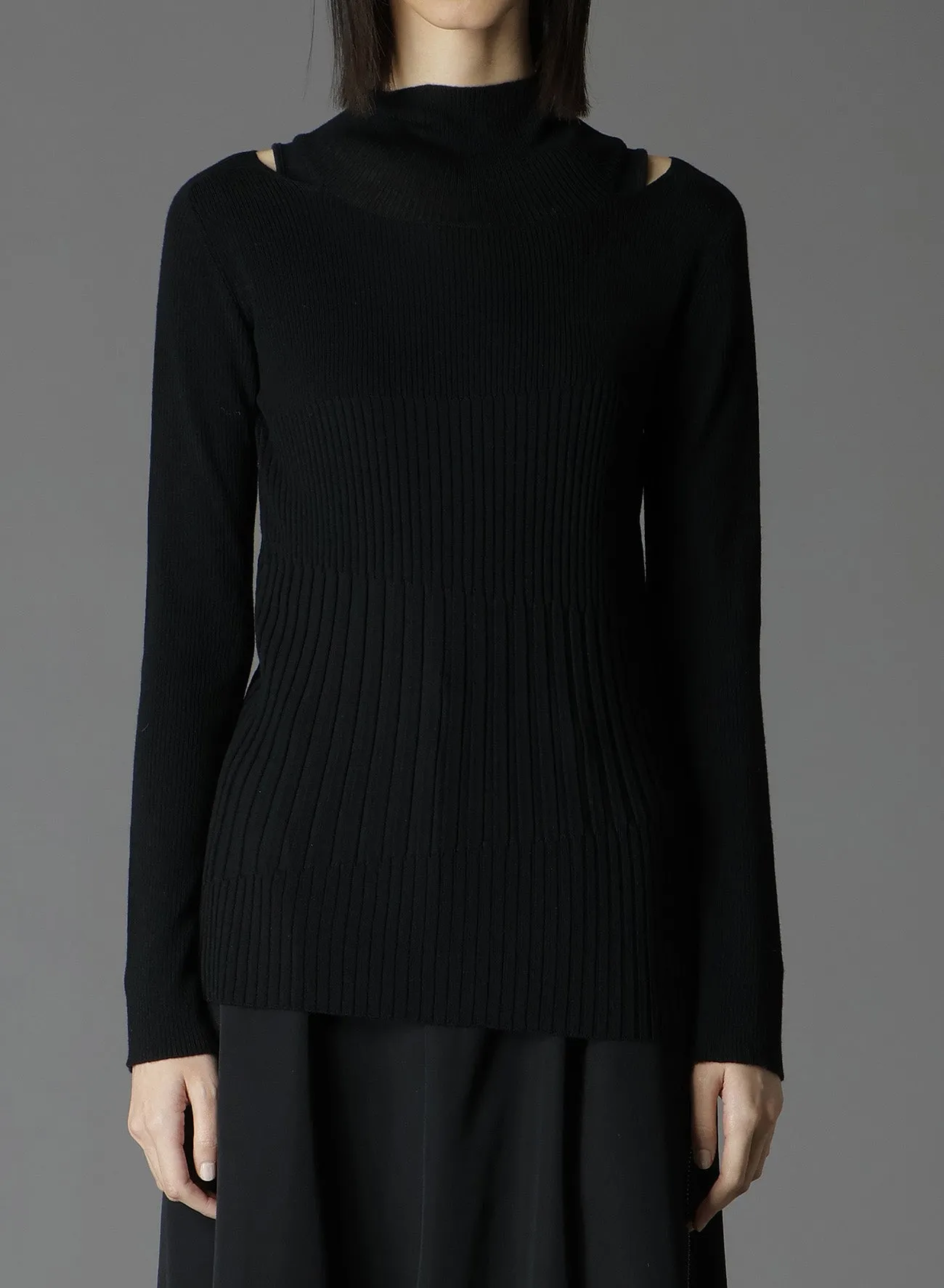 MERINO WOOL DESIGN TURTLENECK KNIT sold by Yohji Yamamoto product image thumbnail 3
