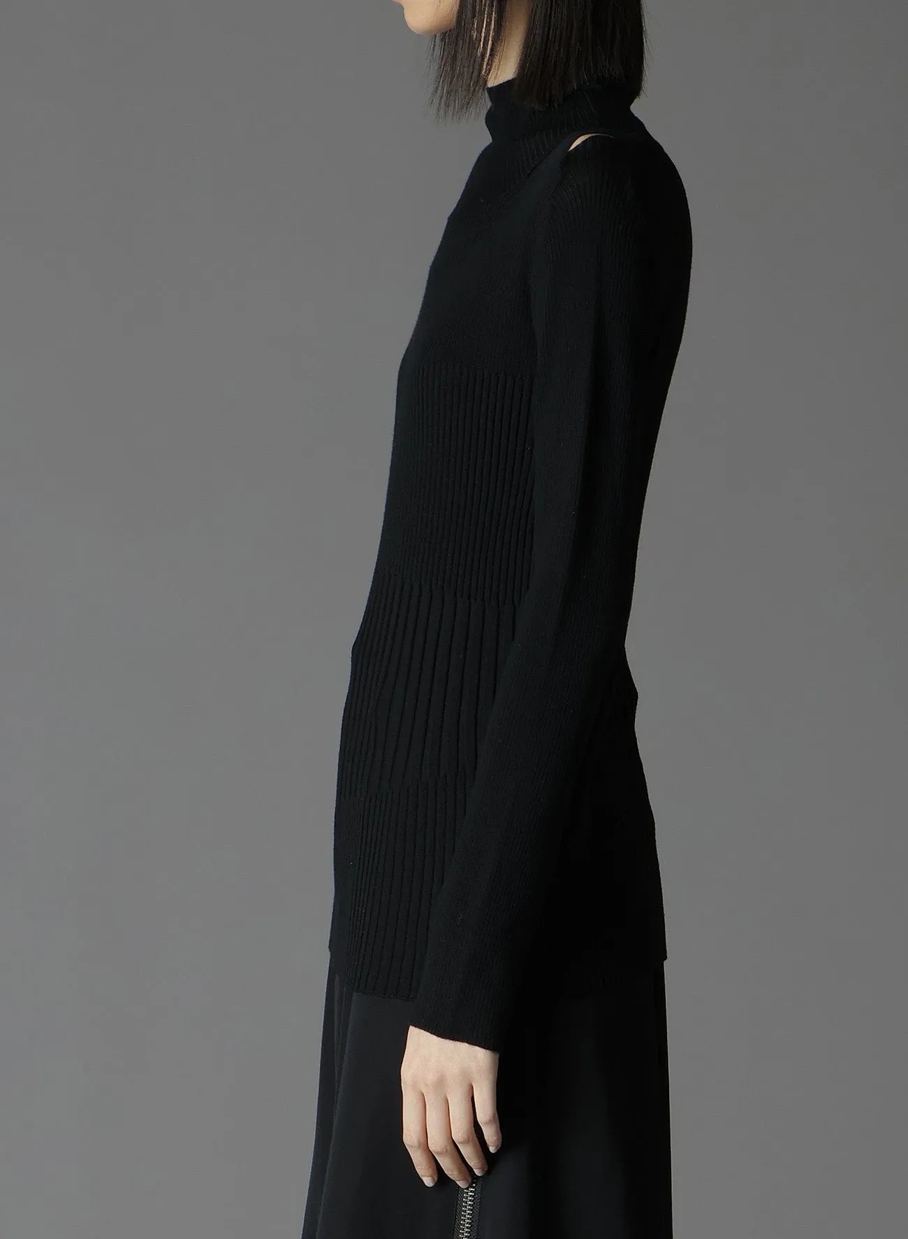 MERINO WOOL DESIGN TURTLENECK KNIT sold by Yohji Yamamoto product image thumbnail 4
