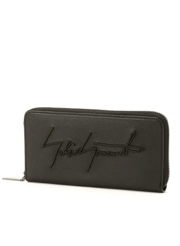 Signature long wallet made by Yohji Yamamoto