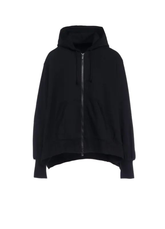 40/20 COMBED MINI FRENCH TERRY CUT-OFF DETAIL HOODIE sold by Yohji Yamamoto