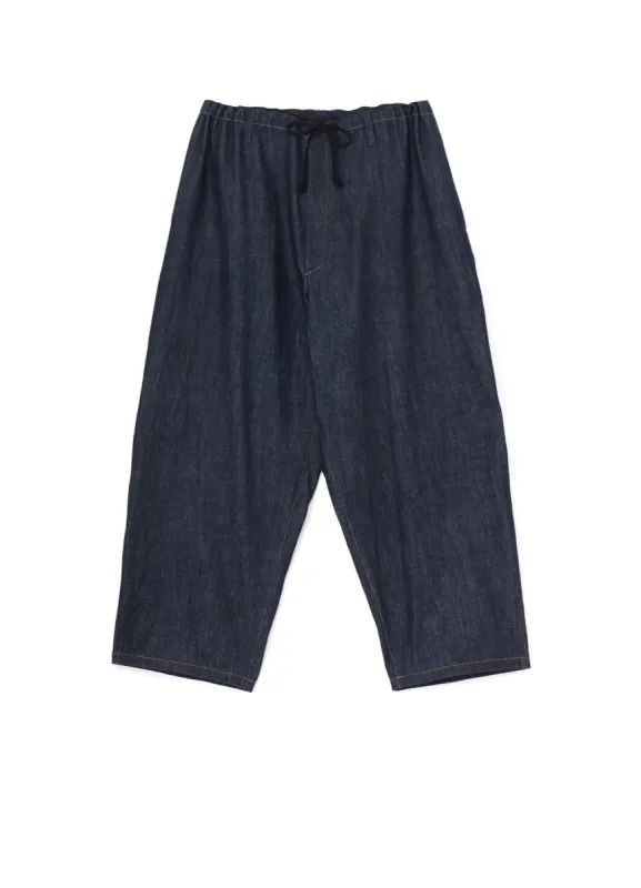 12oz DENIM PAINTER PANTS WITH COLOR COMBI STITCH sold by Yohji Yamamoto