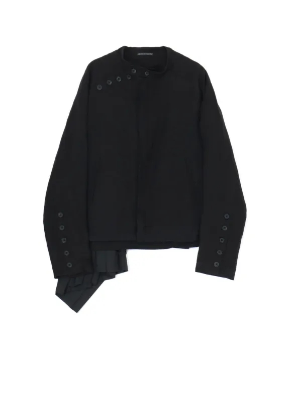 LI/RYCANVAS W-EMBROIDERY AND PLEATS JKT sold by Yohji Yamamoto