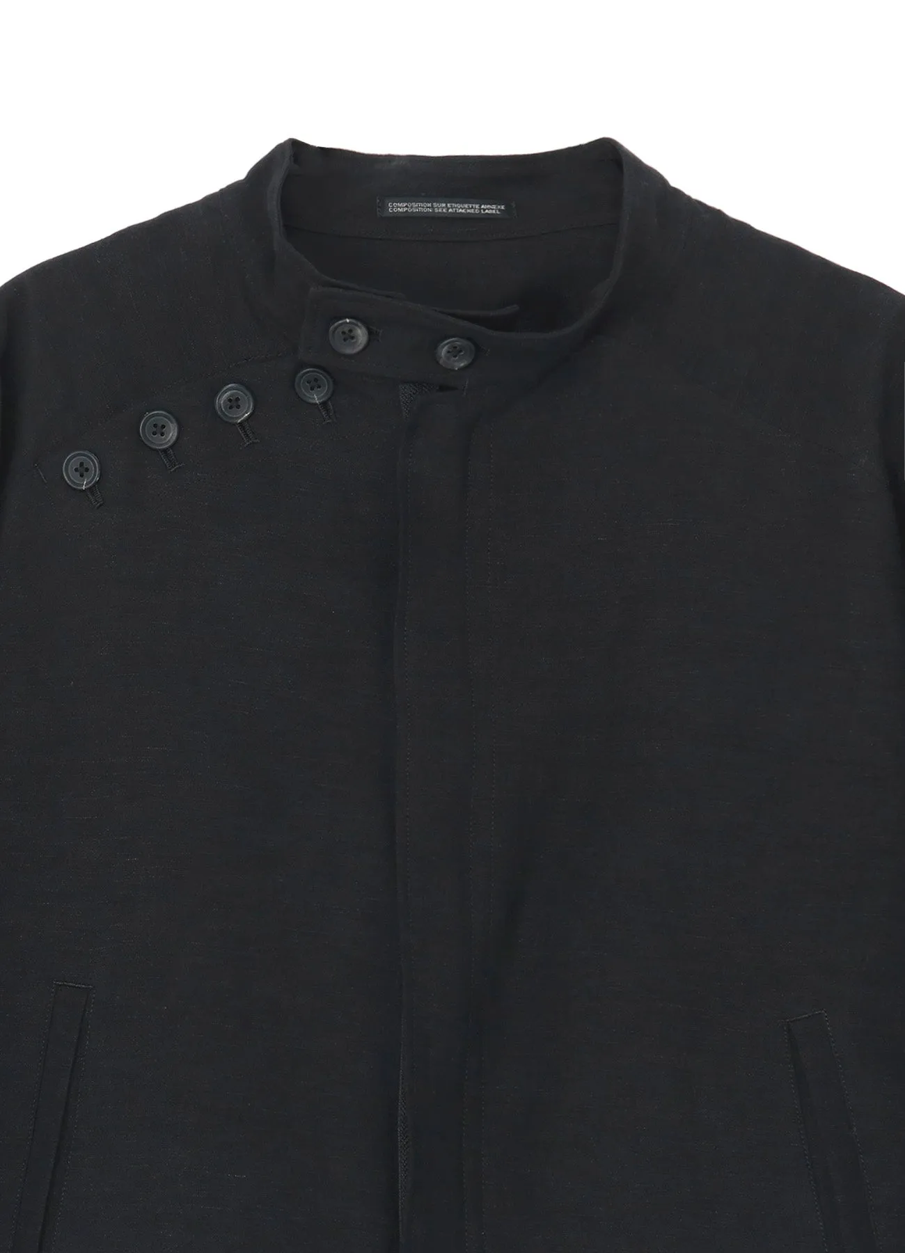 LI/RYCANVAS W-EMBROIDERY AND PLEATS JKT sold by Yohji Yamamoto product image thumbnail 5
