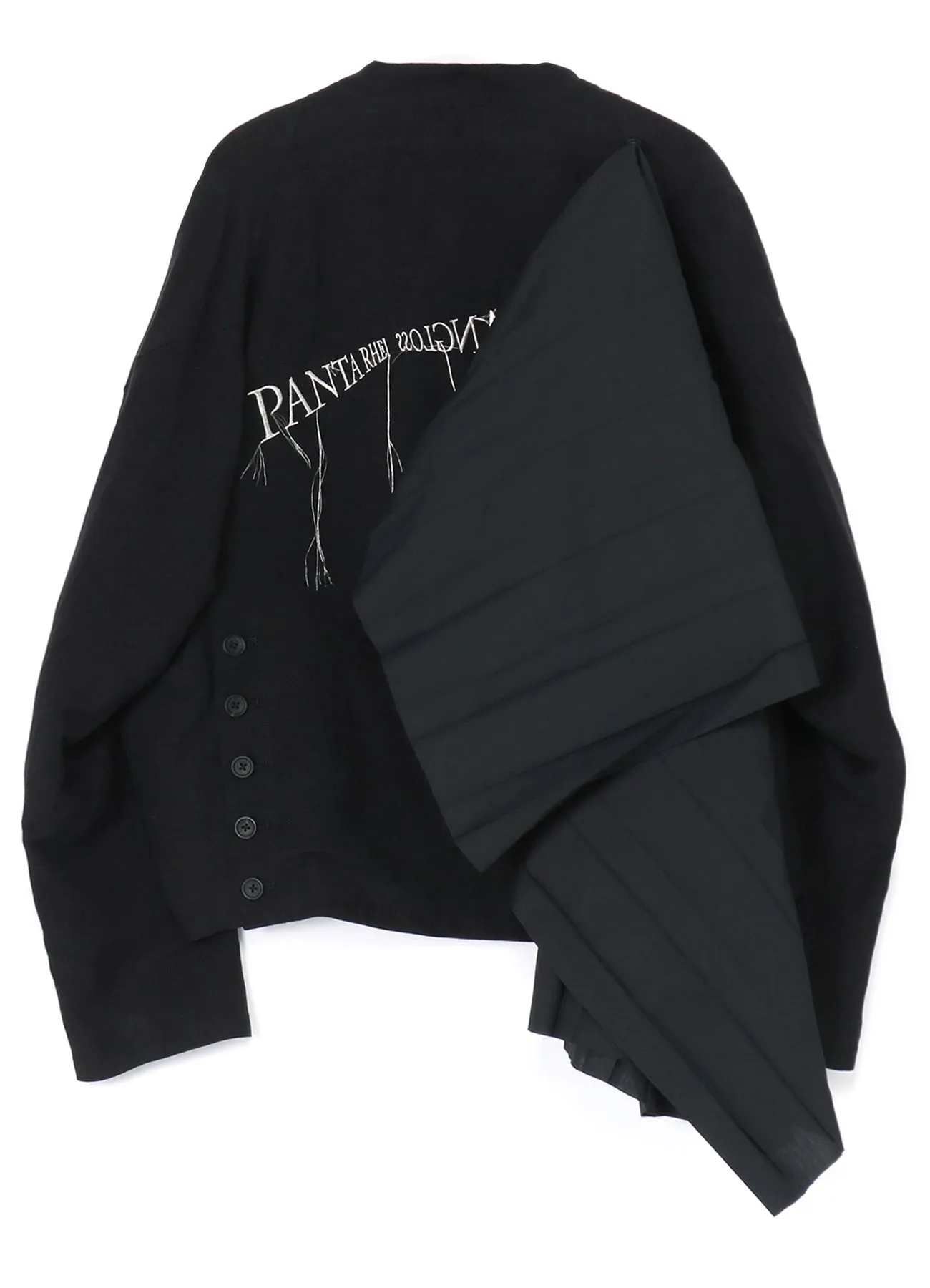 LI/RYCANVAS W-EMBROIDERY AND PLEATS JKT sold by Yohji Yamamoto product image thumbnail 4