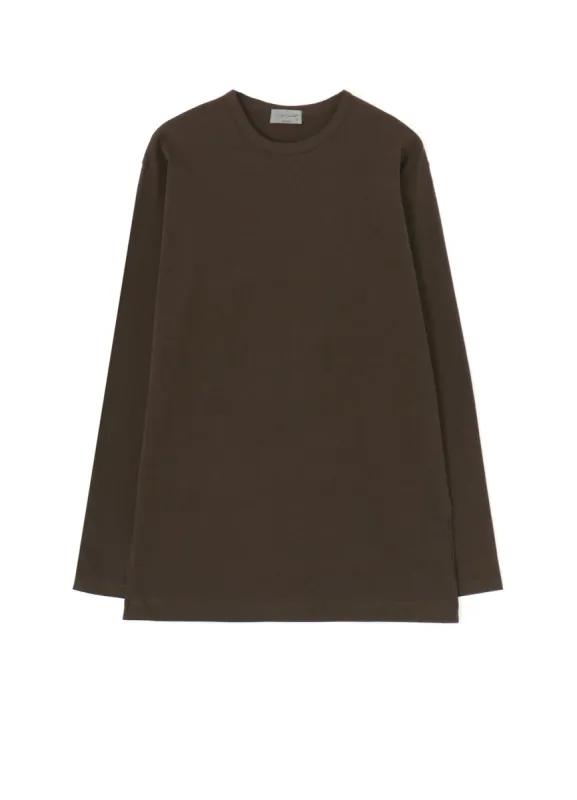 30/- COTTON SINGLE JERSEY ROUND NECK LONG SLEEVE sold by Yohji Yamamoto