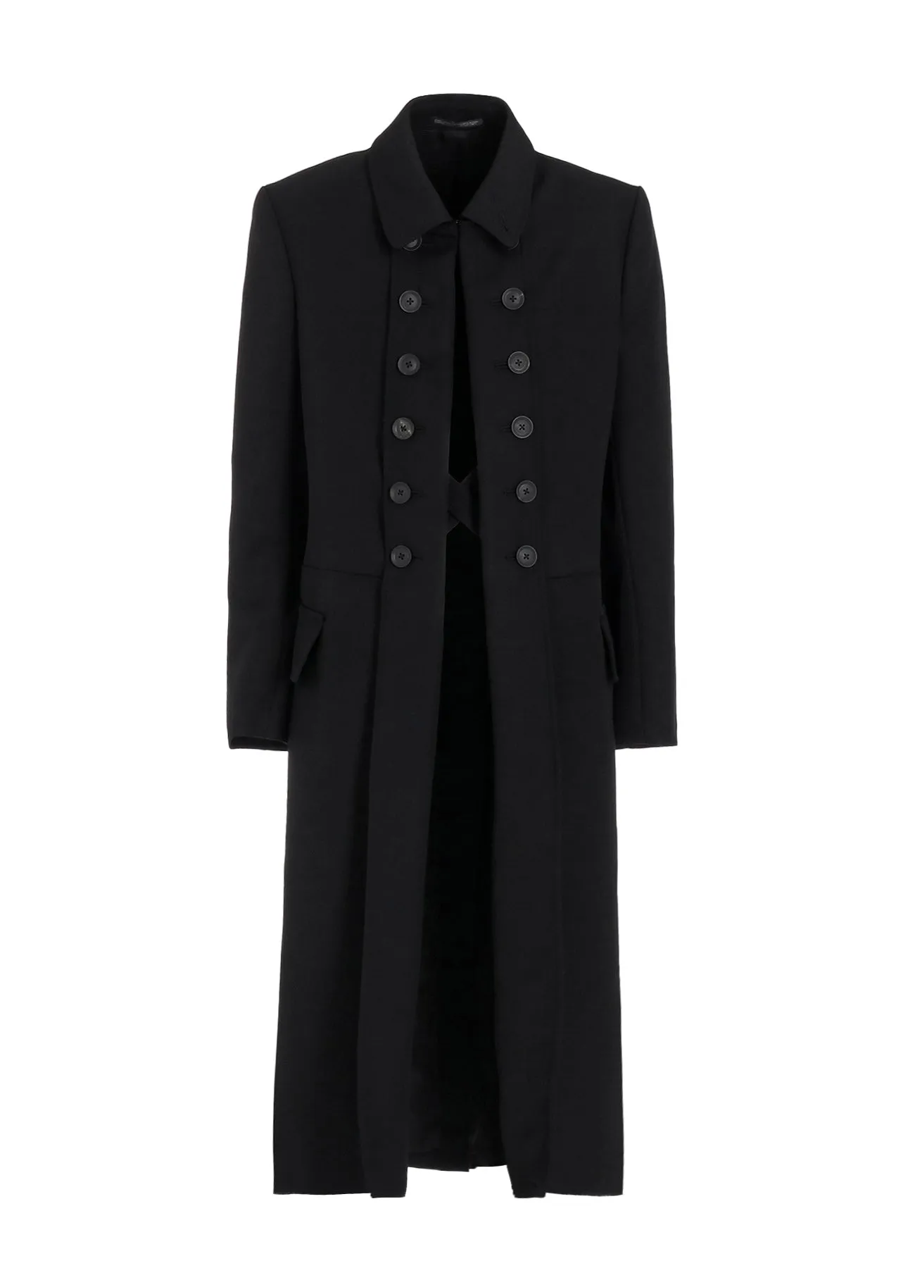 ARMY GABARDINE NAPOLEON LONG JACKET sold by Yohji Yamamoto product image thumbnail 2