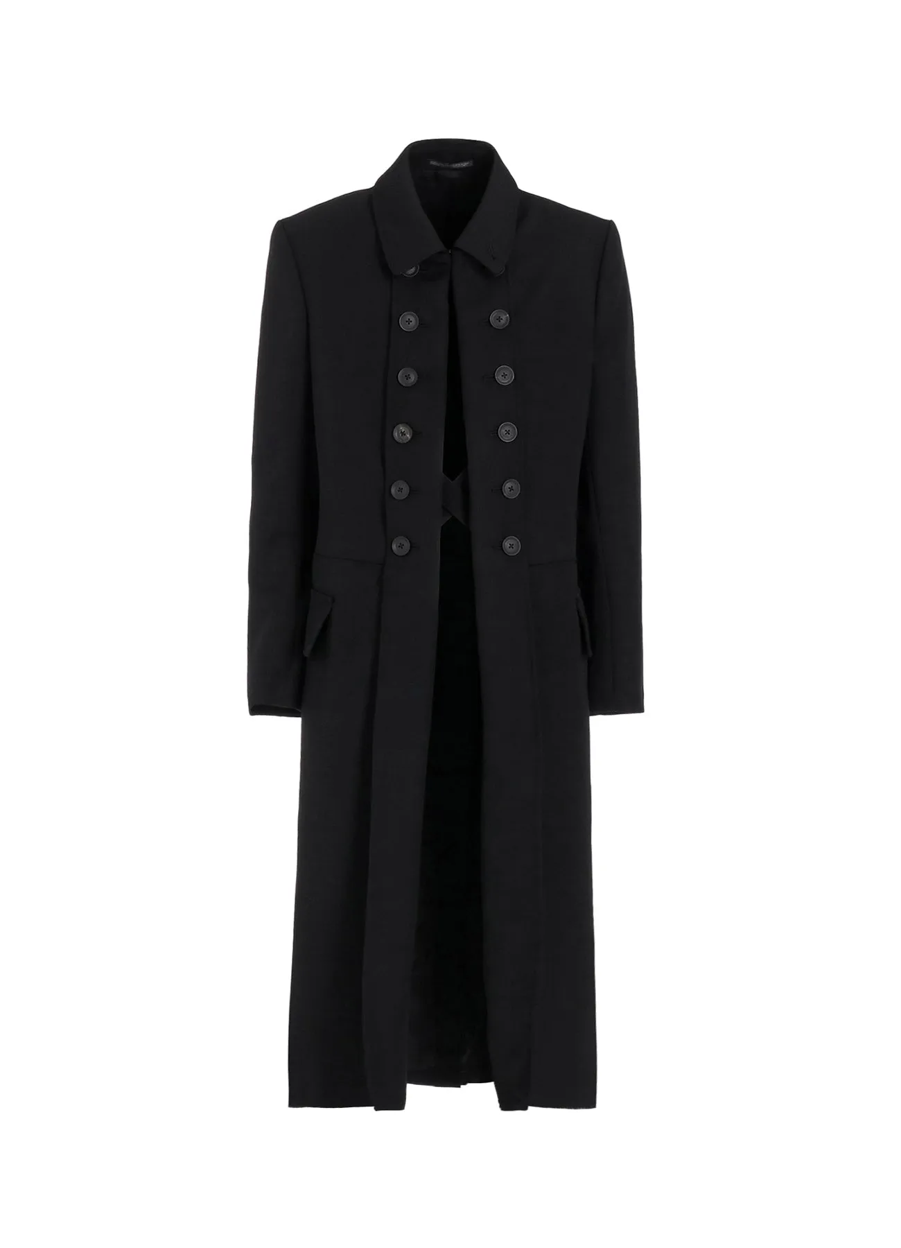 ARMY GABARDINE NAPOLEON LONG JACKET sold by Yohji Yamamoto
