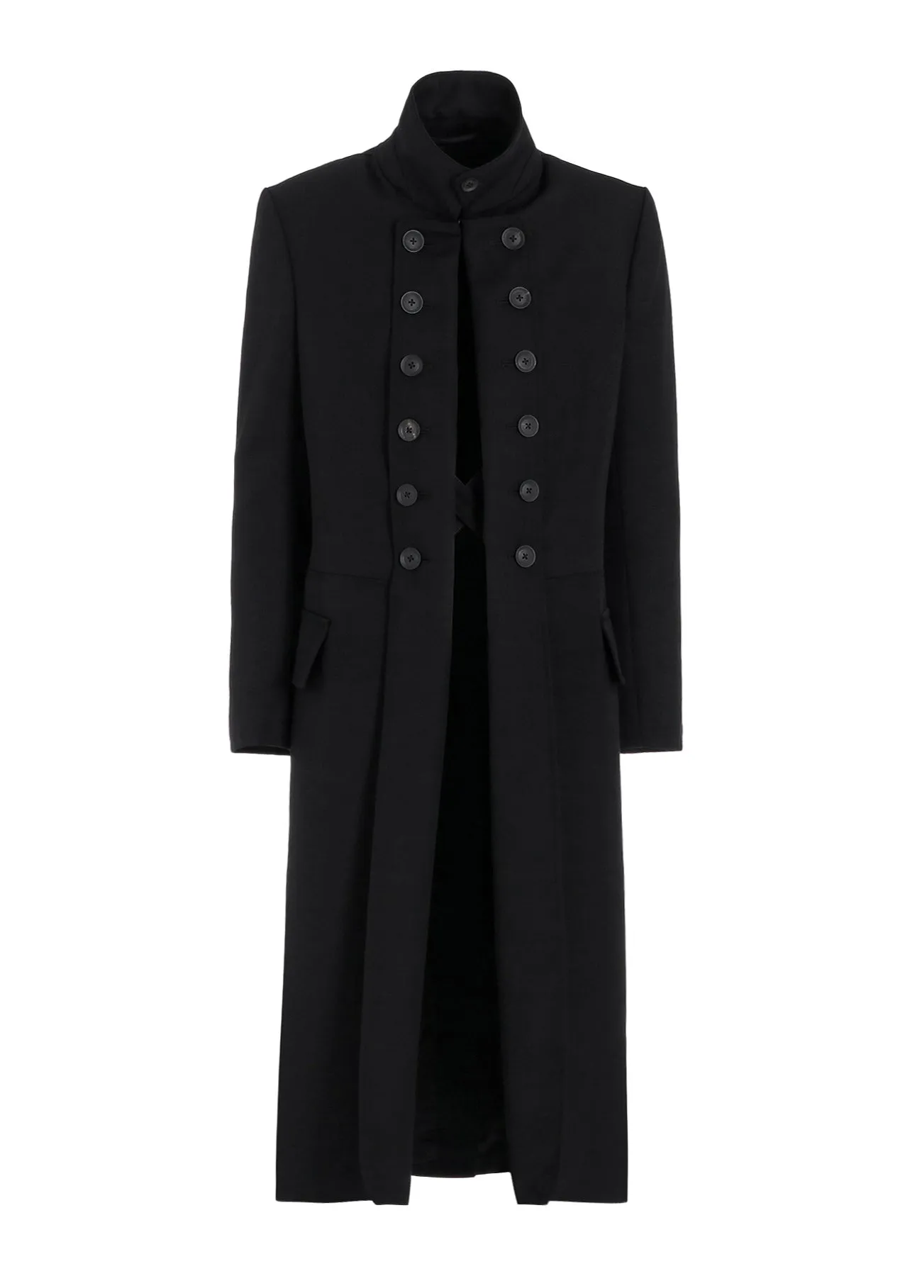ARMY GABARDINE NAPOLEON LONG JACKET sold by Yohji Yamamoto product image thumbnail 3