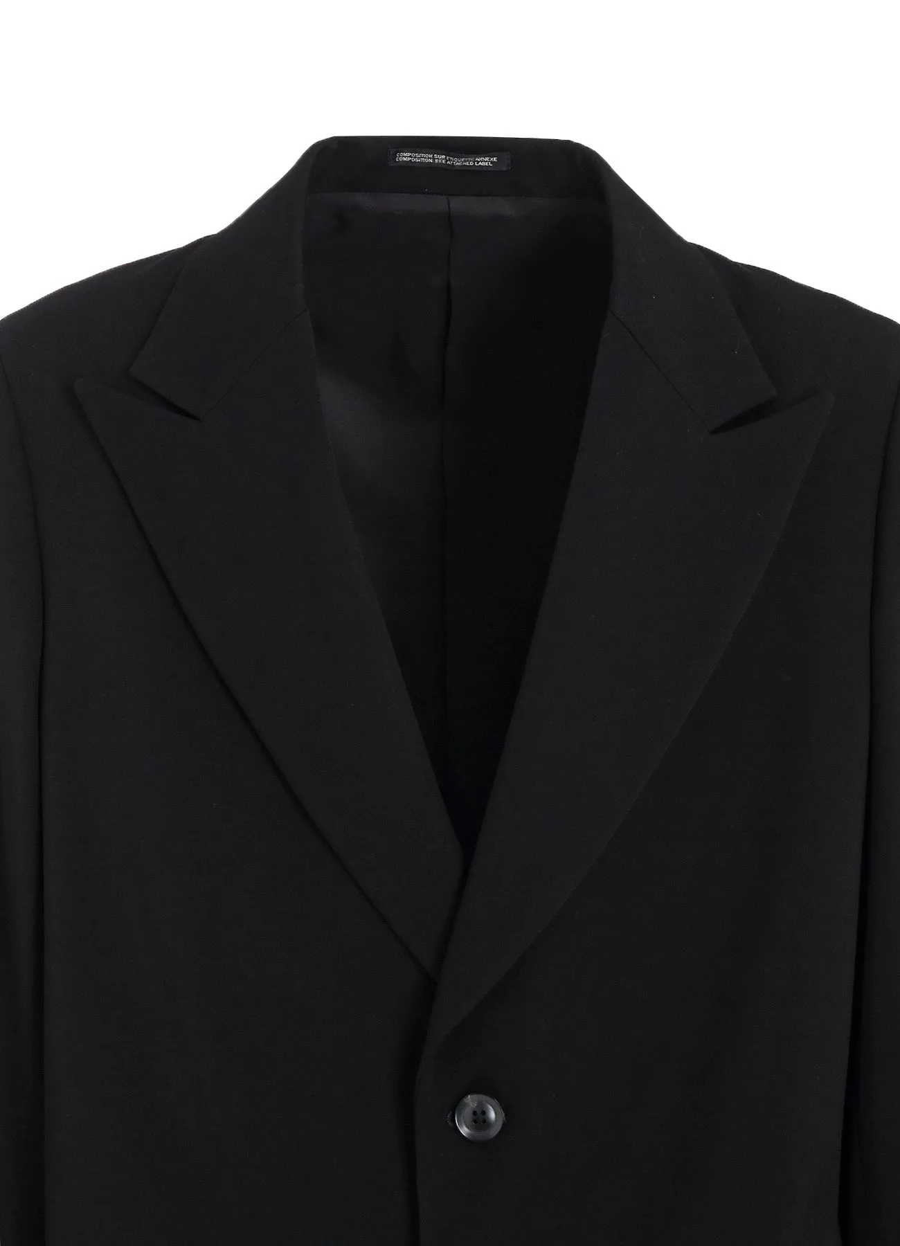 CASHMERE WEAVE PEAKED LAPEL JACKET sold by Yohji Yamamoto product image thumbnail 5