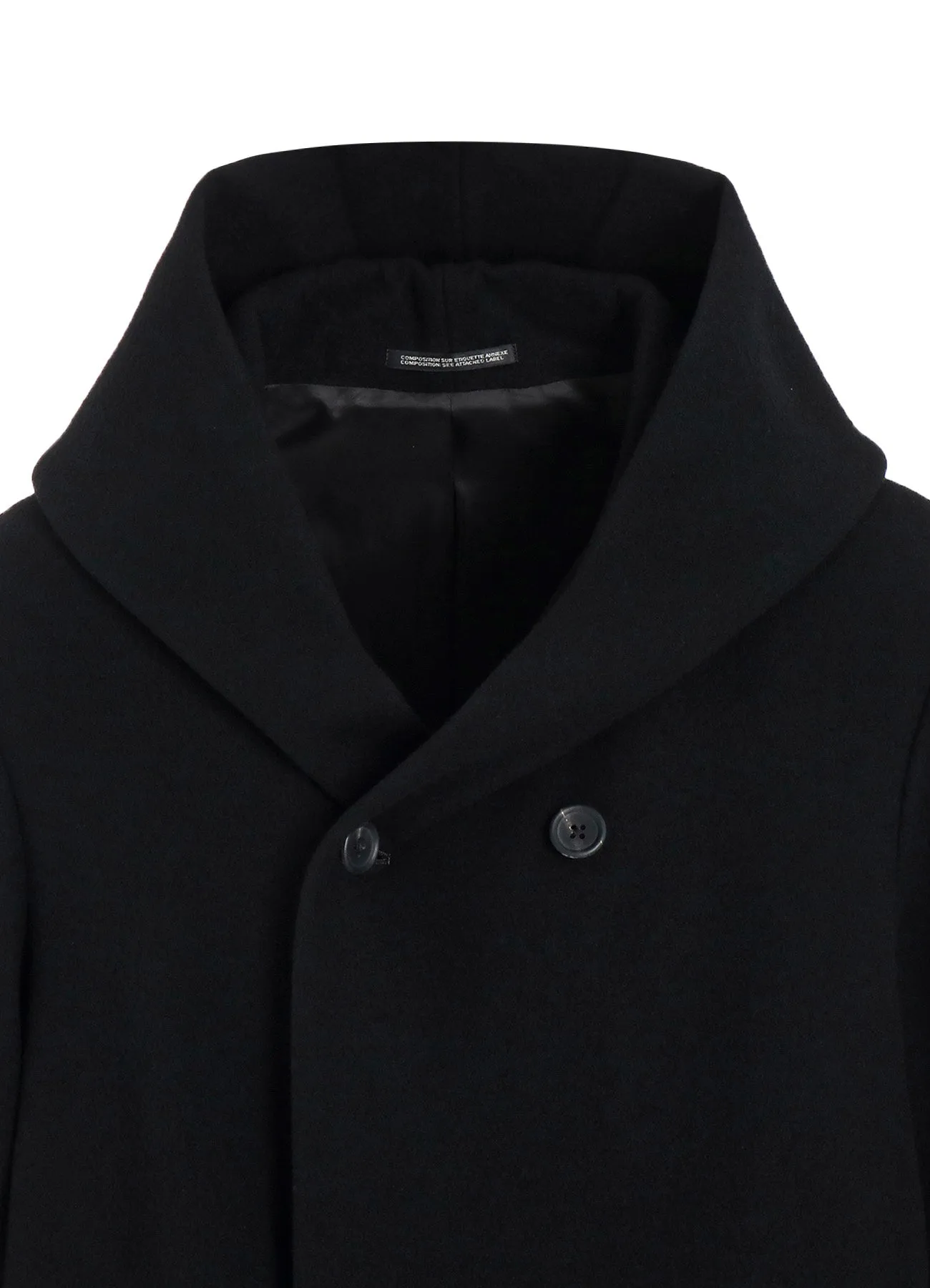 AIRY MOSSER BASIC FOODED COAT sold by Yohji Yamamoto product image thumbnail 5