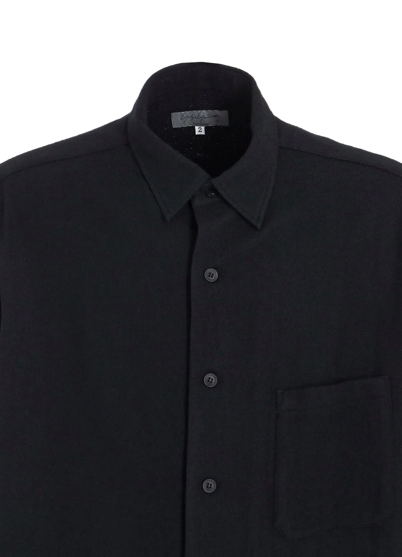 WOOL GAUZE BASIC BLOUSE sold by Yohji Yamamoto product image thumbnail 5
