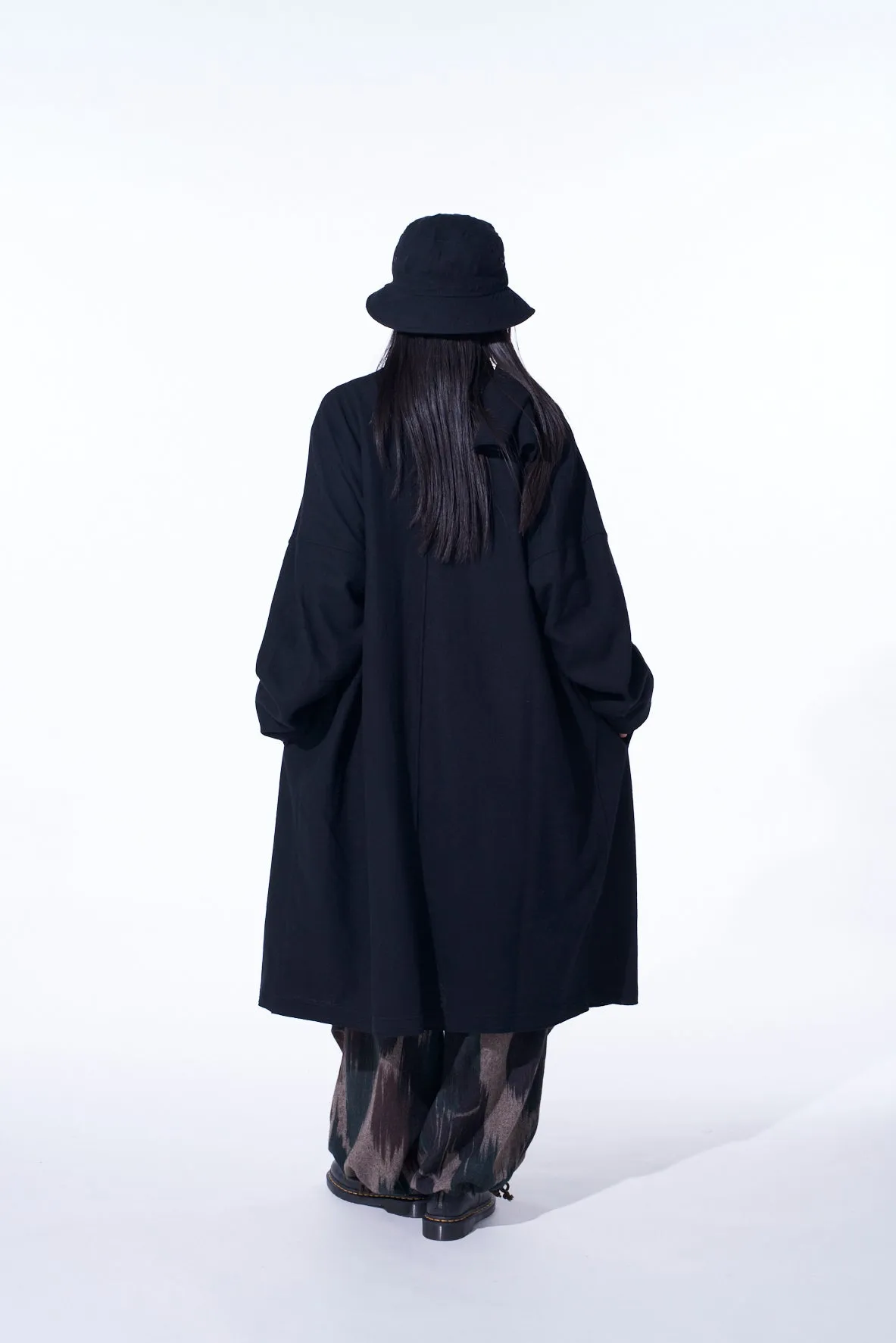AIRY JERSEY COLLARLESS LONG CARDIGAN sold by Yohji Yamamoto product image thumbnail 4