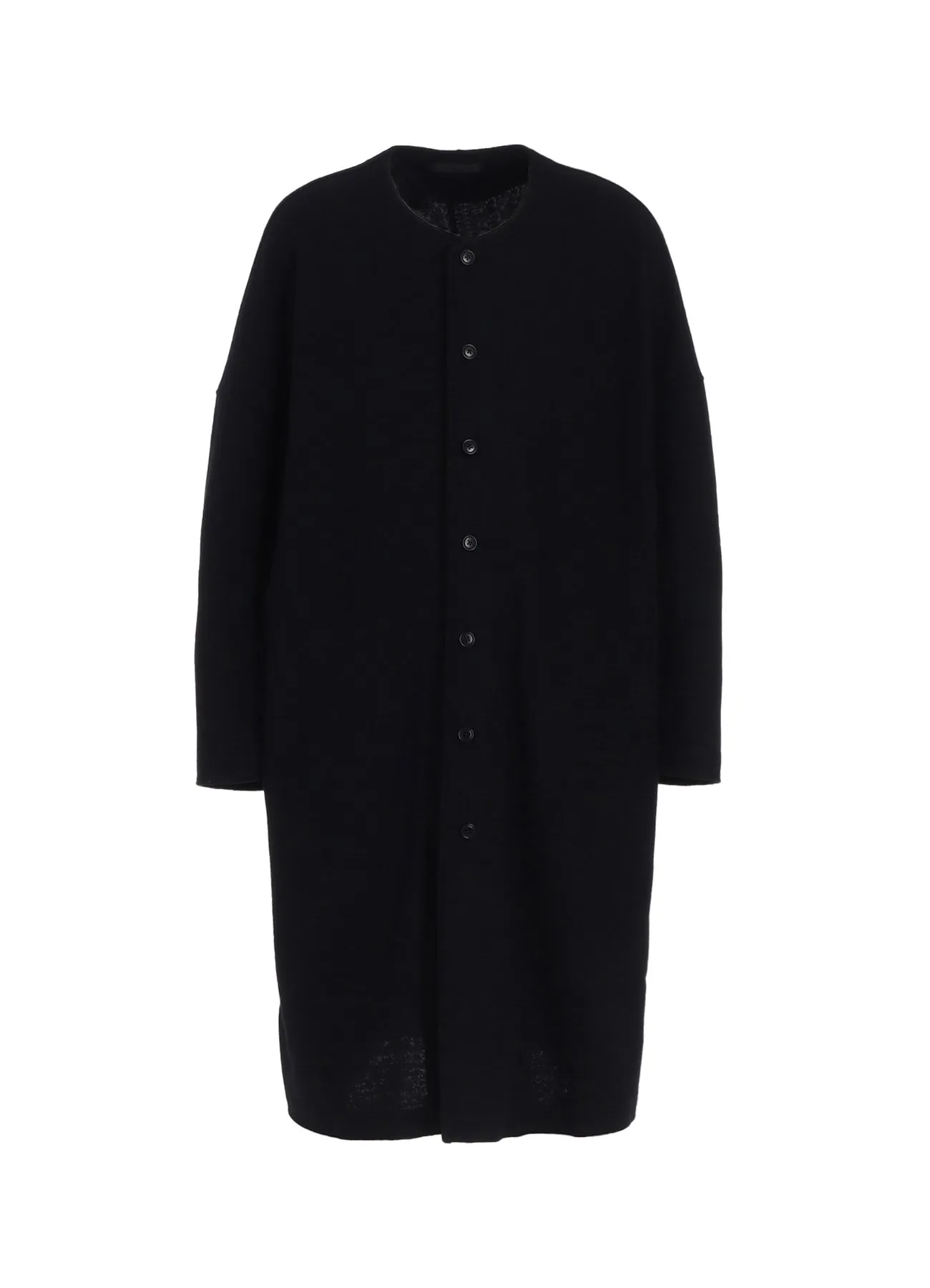 AIRY JERSEY COLLARLESS LONG CARDIGAN sold by Yohji Yamamoto