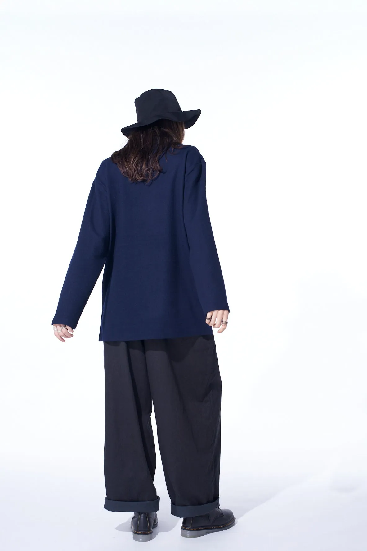 COTTON DRILL DRAWSTRING WIDE PANTS sold by Yohji Yamamoto product image thumbnail 5