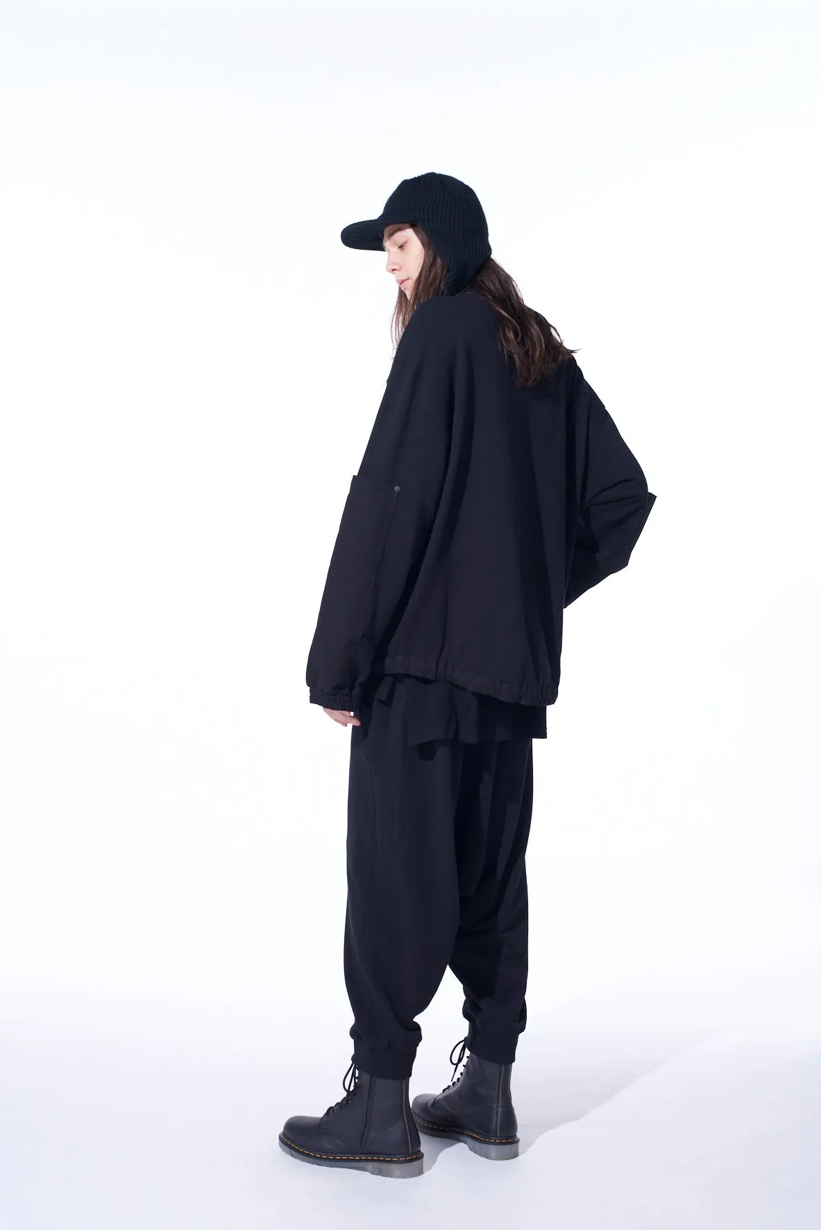 FRENCH TERRY BALLOON SARUEL PANTS sold by Yohji Yamamoto product image thumbnail 4