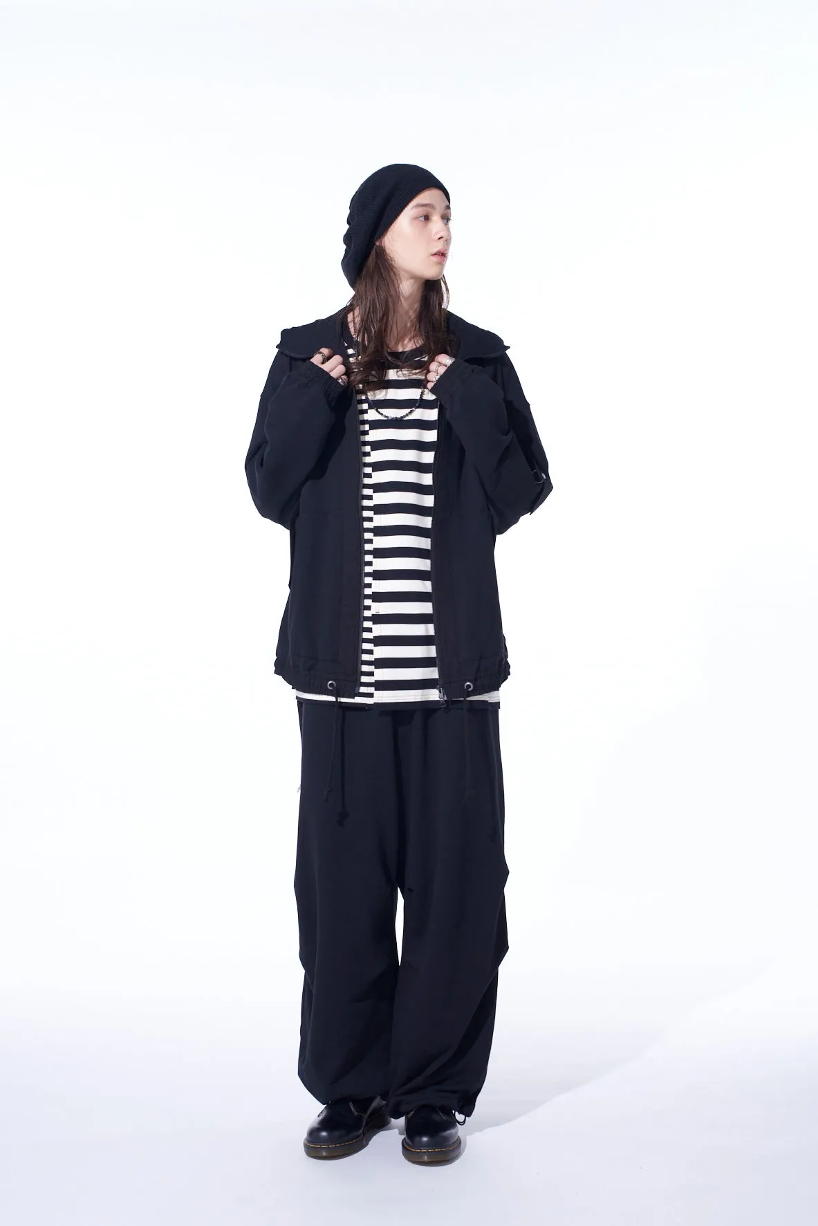 FRENCH TERRY ZIP-UP TECH HOODIE sold by Yohji Yamamoto product image thumbnail 2