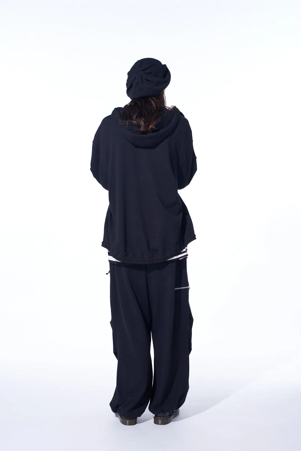 FRENCH TERRY ZIP-UP TECH HOODIE sold by Yohji Yamamoto product image thumbnail 4