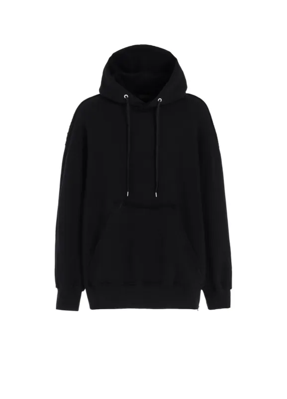 FRENCH TERRY SIDE ZIP HOODIE sold by Yohji Yamamoto