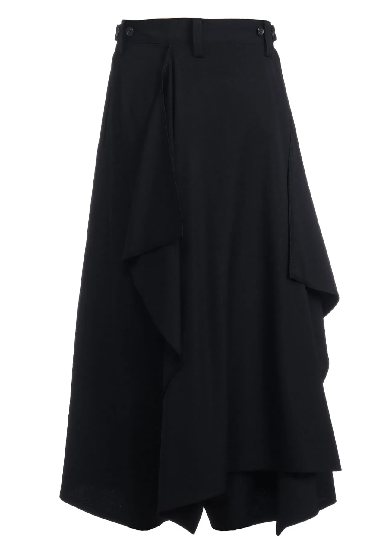 GABARDINE BACKSIDE WRAP S PANTS sold by Yohji Yamamoto product image thumbnail 4