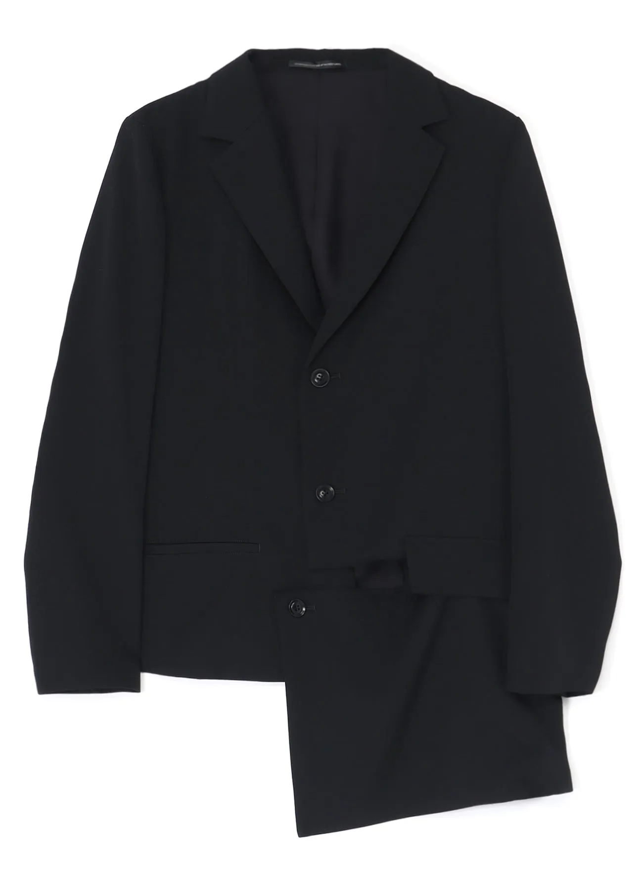 WOOL GABARDINE LEFT SLIT DETAIL JACKET sold by Yohji Yamamoto product image thumbnail 2