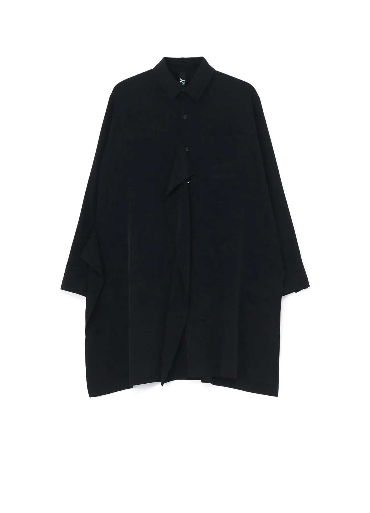 CREPE DE CHINE CUT-OUT LONG SHIRT sold by Yohji Yamamoto