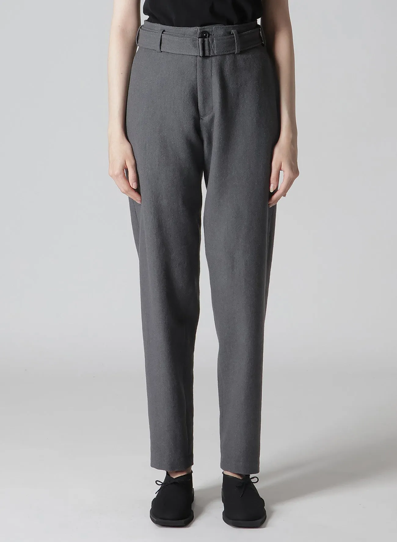 W/C TWILL WASHER BELTED PANTS sold by Yohji Yamamoto product image thumbnail 5