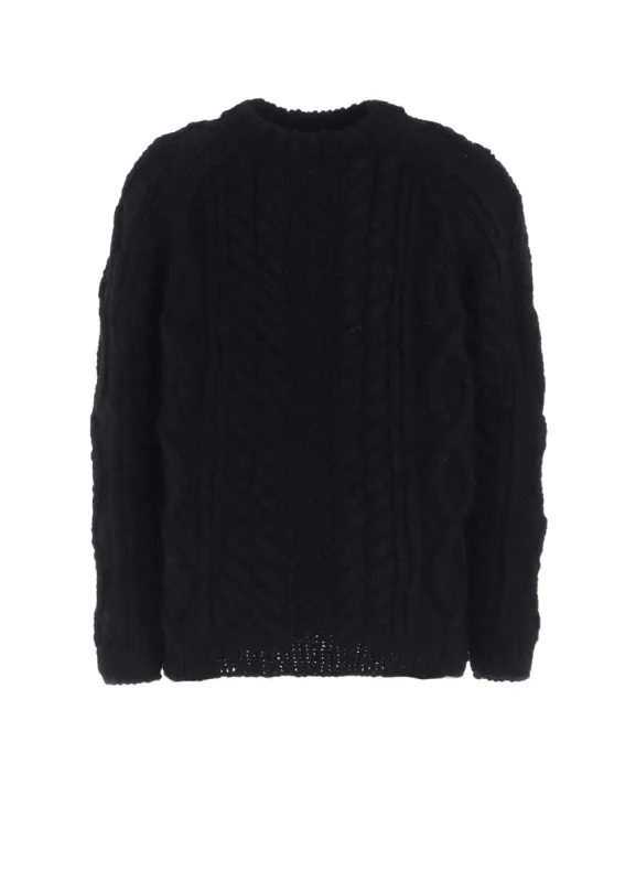 HAND-KNITTED ARAN KNIT sold by Yohji Yamamoto