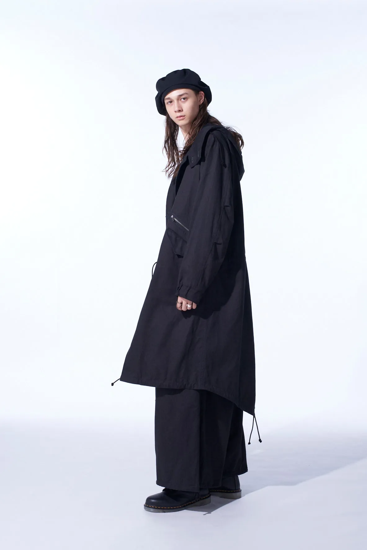 COTTON DRILL ZIPPER MODS COAT sold by Yohji Yamamoto product image thumbnail 3