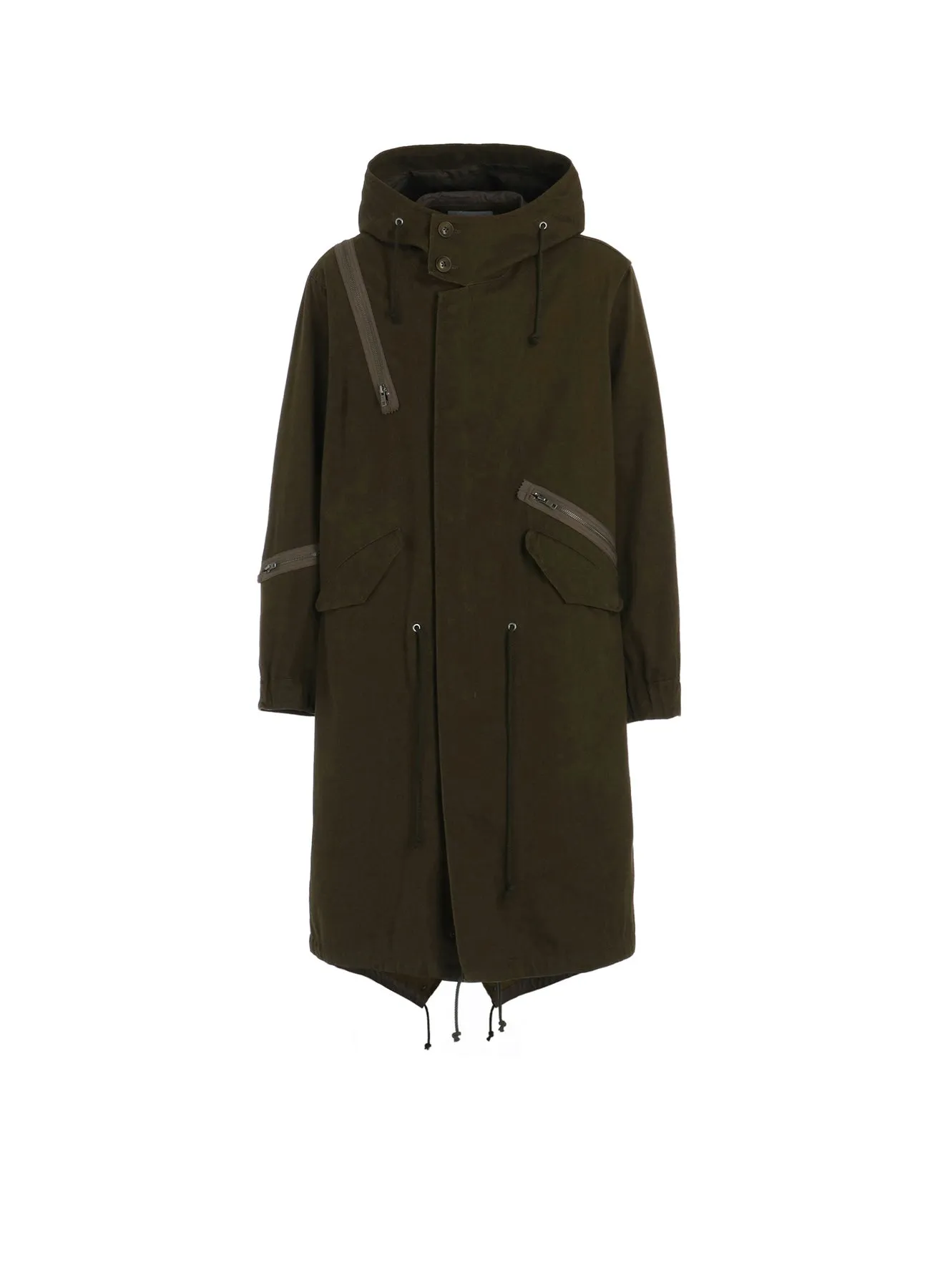 COTTON DRILL ZIPPER MODS COAT sold by Yohji Yamamoto