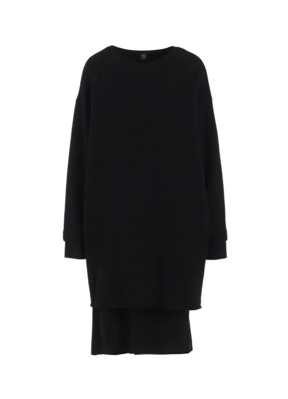COTTON/CELLULOSE FLEECE DRESS sold by Yohji Yamamoto