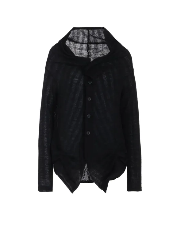 WOOL BREND STRIPE CARDIGAN sold by Yohji Yamamoto
