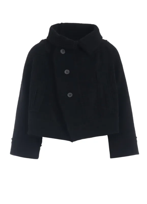 WOOL BREND PILE 3 BUTTON COAT sold by Yohji Yamamoto
